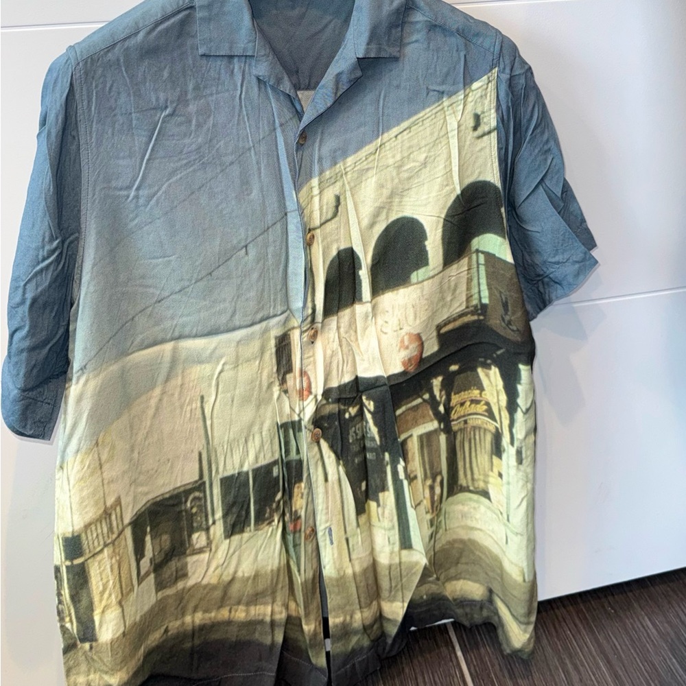 ASOS Blue Scenic Print Men's Shirt